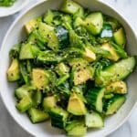Smashed Cucumber Avocado Salad Recipe