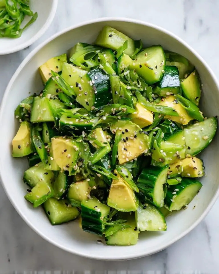 Smashed Cucumber Avocado Salad Recipe