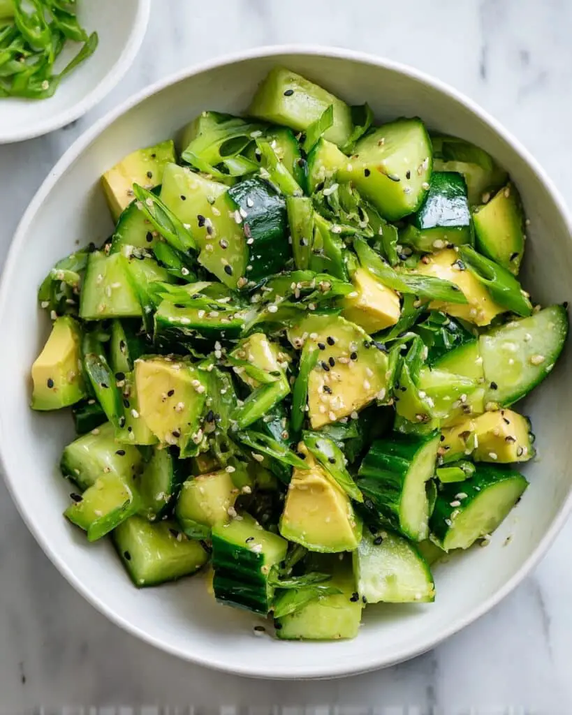 Smashed Cucumber Avocado Salad Recipe
