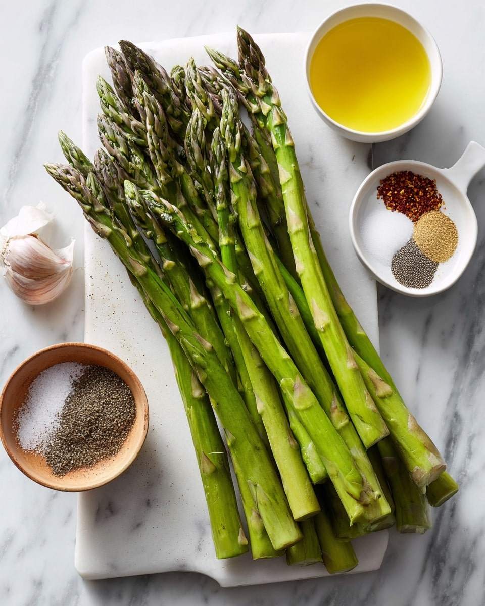 A group of bright green asparagus stalks are laid evenly inside a black air fryer basket. The asparagus spears show slight char marks and a light shiny texture, indicating they have been cooked. The basket has a grid pattern in the center and fits securely within the air fryer’s dark frame. The background features a white marbled texture. photo taken with an iphone --ar 4:5 --v 7