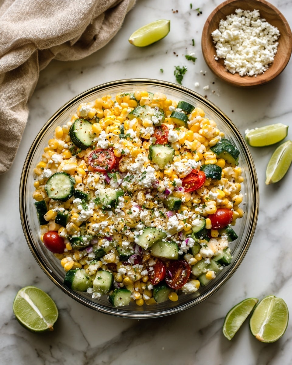 Fresh Corn Salad with Cotija and Lime Recipe
