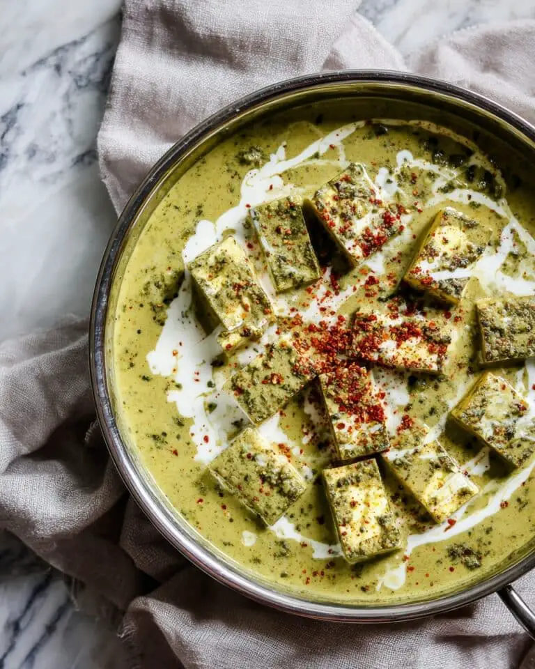 Vegan Palak Tofu “Paneer” – Tofu in Spinach Sauce Recipe