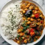 Spicy Baked Zucchini Chickpea Curry Recipe