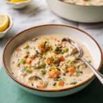 Creamy Vegan Lemon "Chicken" & Farro Stew Recipe