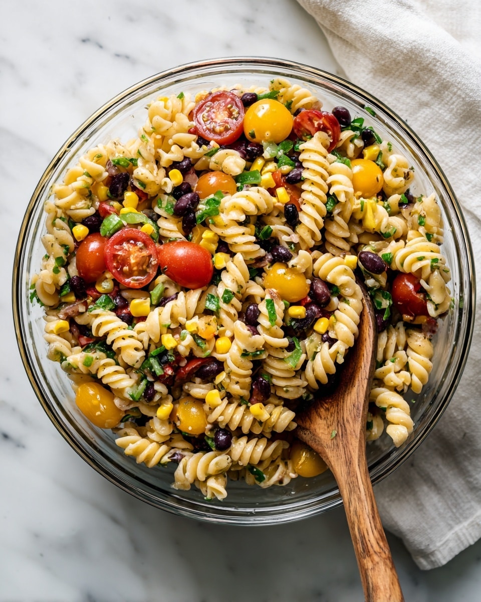 Southwest Lentil Pasta Salad Recipe - Recipe Image