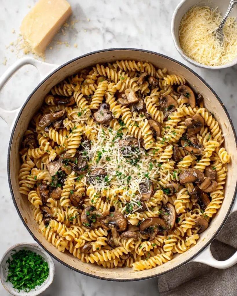 One-Pot Mushroom Ricotta Pasta Recipe