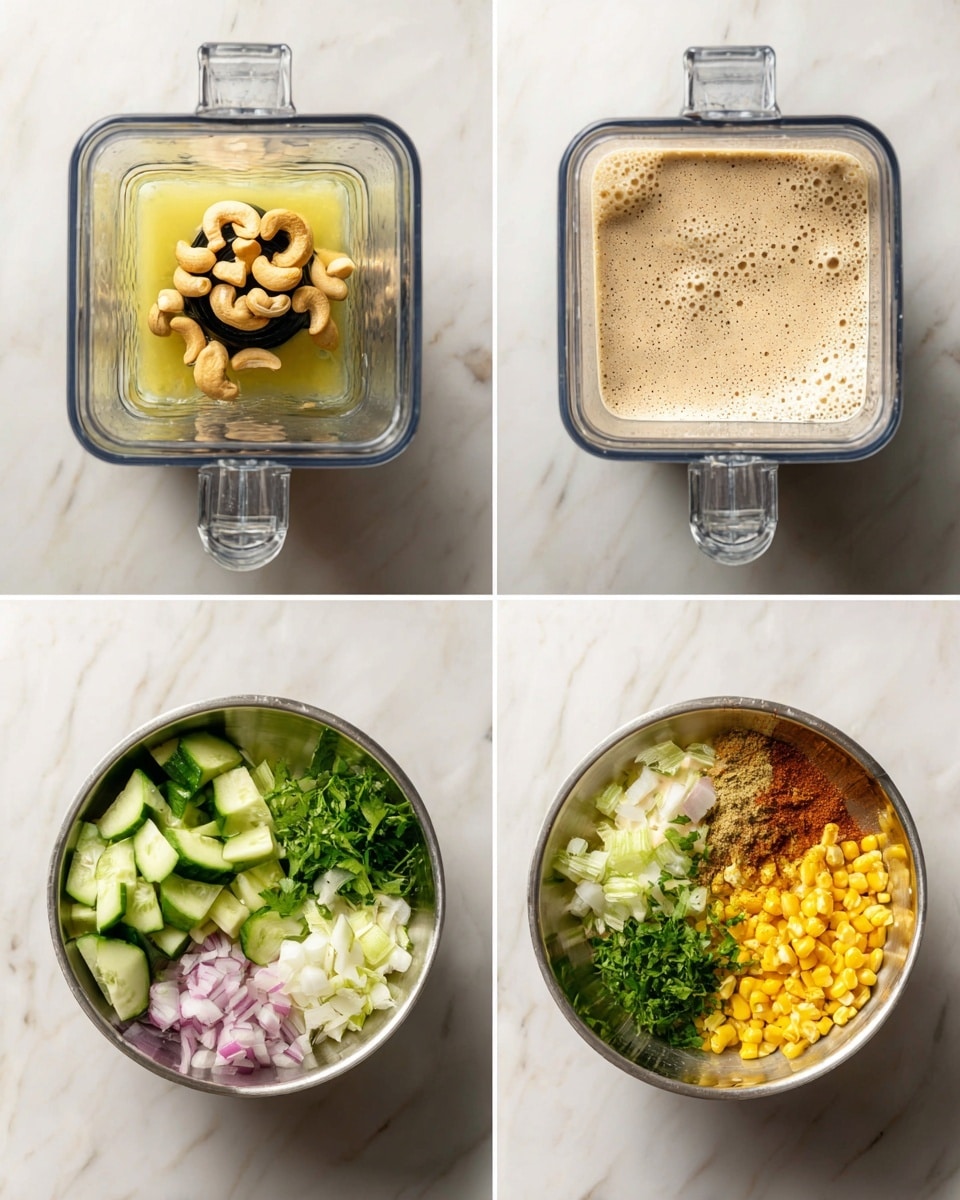 Vegan Elote Salad [Oil Free + SO Easy!] Recipe - Recipe Image