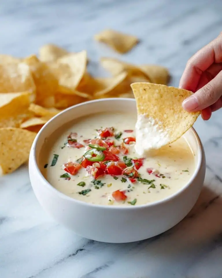 Creamy Queso Blanco with Tomato and Jalapeno Recipe