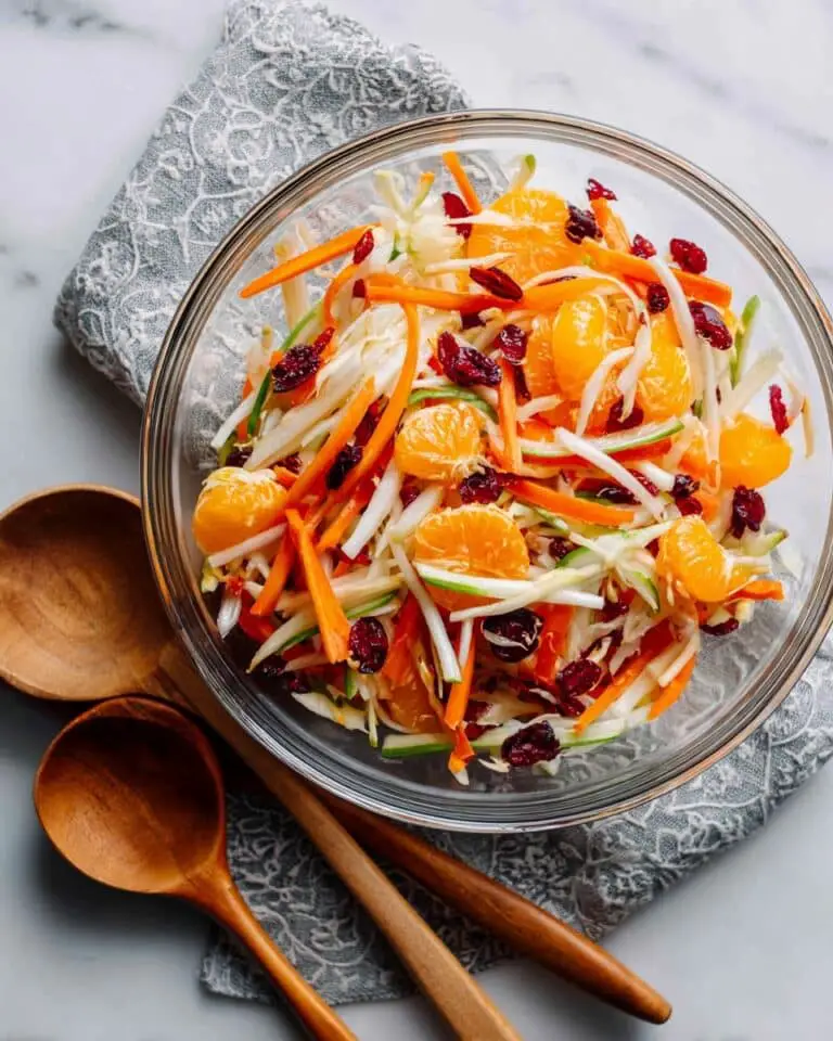 Carrot Apple Salad with Cranberries and Mandarins Recipe