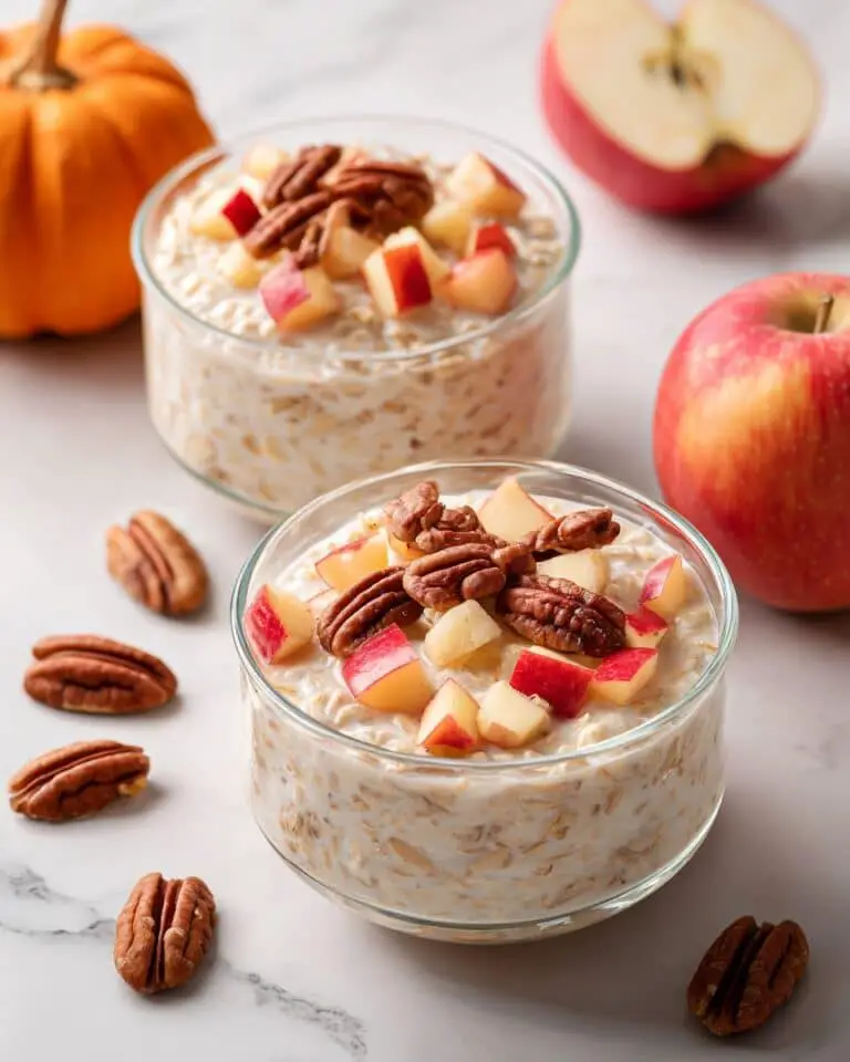 Pumpkin Spice Fall Oatmeal with Apples and Pecans Recipe