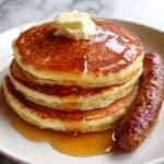 Pumpkin Pancakes with Cinnamon Syrup Recipe