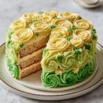 Easy Pistachio Ombre Cake Recipe
