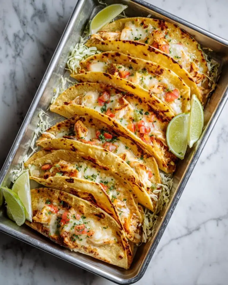 Easy Crispy Baked Chicken Tacos Recipe