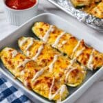 Buffalo Chicken Zucchini Boats Recipe