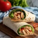 Chicken Nugget Wraps with Honey Dijon Dressing in the Air Fryer Recipe