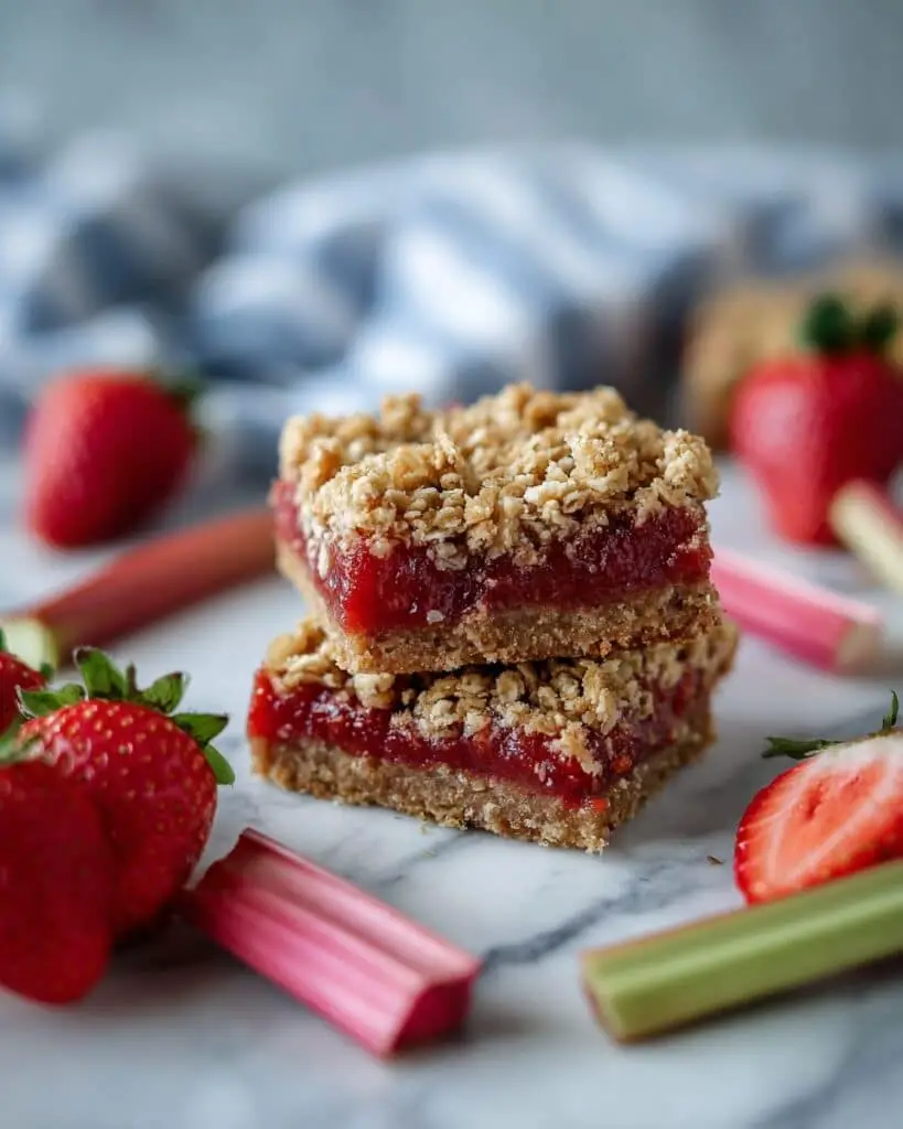 Strawberry Rhubarb Bars Recipe