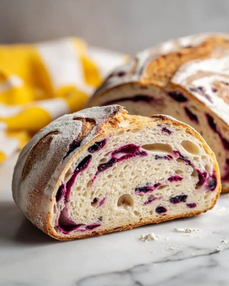 Lemon Blueberry Sourdough Bread Recipe