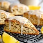 Lemon Poppy Scones with Lavender Icing Recipe