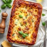 Three Cheese Lasagna (BEST Meatless Lasagna Recipe) Recipe